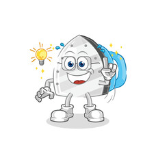 iron got an idea cartoon. mascot vector