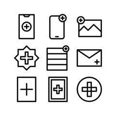 add icon or logo isolated sign symbol vector illustration - high quality black style vector icons

