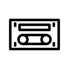 cassette icon or logo isolated sign symbol vector illustration - high quality black style vector icons
