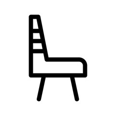 chair icon or logo isolated sign symbol vector illustration - high quality black style vector icons

