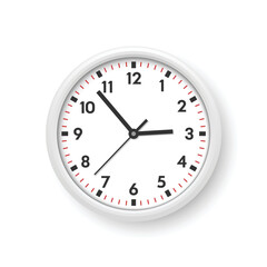 Clock icon illustration in flat style. Watch face vector illustration on isolated background. Time alarm sign business concept.