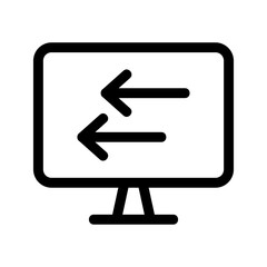 Obraz premium left icon or logo isolated sign symbol vector illustration - high quality black style vector icons 