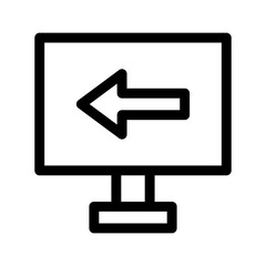 left icon or logo isolated sign symbol vector illustration - high quality black style vector icons
