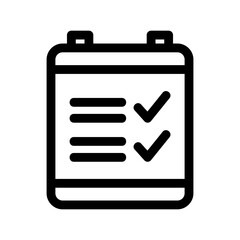 list icon or logo isolated sign symbol vector illustration - high quality black style vector icons
