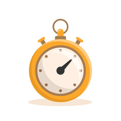 Stopwatch icon illustration in flat style. Timer vector illustration on isolated background. Time alarm sign business concept.