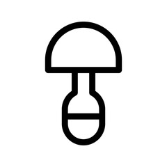 mushroom icon or logo isolated sign symbol vector illustration - high quality black style vector icons
