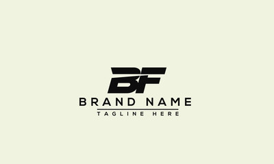Logo design letter BF . Elegant modern. Vector template. - obrazy, fototapety, plakaty