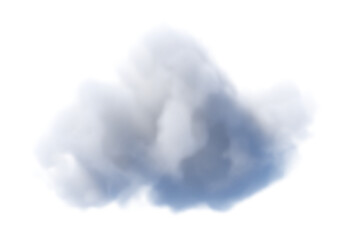 Fluffy transparent alpha soft soft cloud background image in a sunny day on blue background - Sky on a sunny day with cloud design - Smoke effect