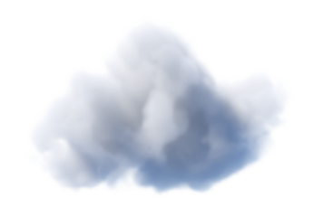 Fluffy transparent alpha soft soft cloud background image in a sunny day on blue background - Sky on a sunny day with cloud design - Smoke effect