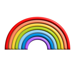 3 d rainbow for design, printing and your projects. 