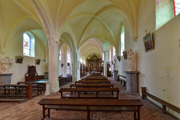 Frankreich - Blandy - Église Saint-Maurice - Innenansicht