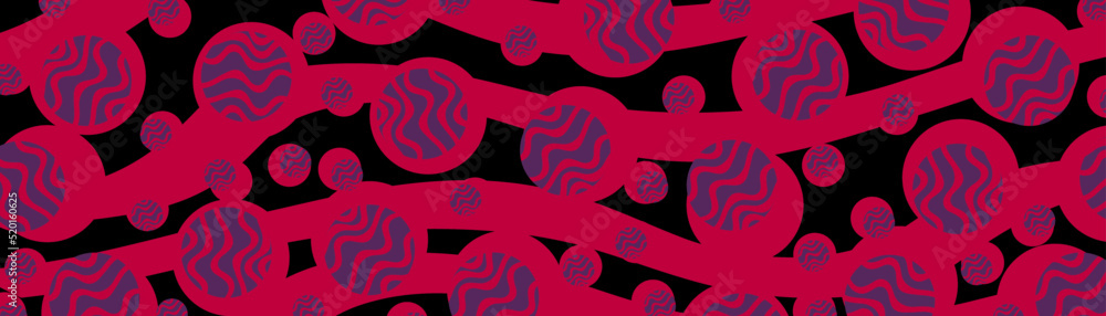 Poster background with abstract pattern of circles vector illustration