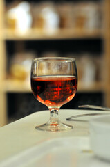 glass of red wine