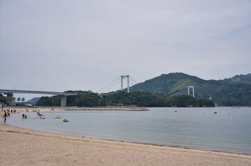 瀬戸内海, 海, 水, 空, 浜, 風景, 雲, 自然