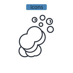 soap icons  symbol vector elements for infographic web