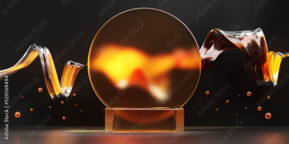 Poster 3d rendering abstract platform podium product presentation background