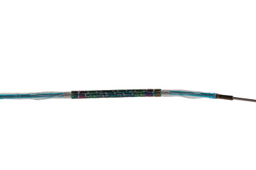 Heart Stent angioplasty. Stent and catheter for implantation into blood vessels with an empty and...