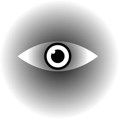 Eye vector icon. Open eye icon, The eye of the beholder