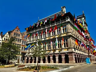 Foto op Aluminium Antwerpen Rathaus von Antwerpen / Stadhuis van Antwerpen (Belgien)