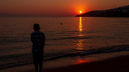 sunset at the beach