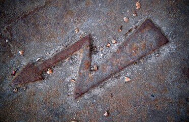 rusty metal background