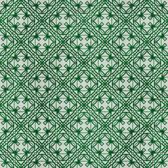 Seamless pattern with decor tile, mosaic oriental ornament. Vector illustration for designing posters, cards, prints, stickers, fabric, textile, gift paper, scrapbooking