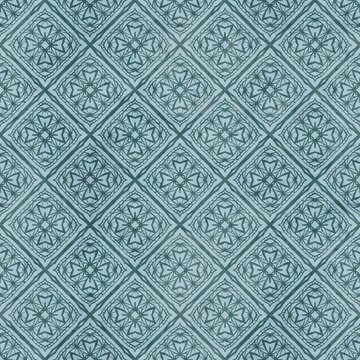 Seamless pattern for traditional arabic and indian pottery tiling, fabric, wall interior, cloth. Decor tile, texture print, mosaic oriental ornament.
