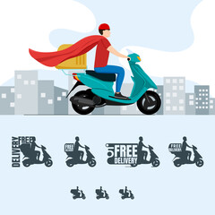 Free delivery icon for web site or application