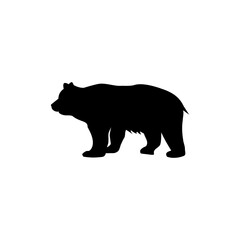 Bear icon isolated on white background