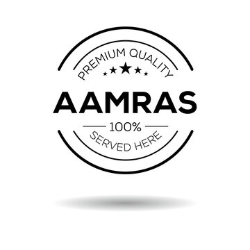 Creative (Aamras) drink, Aamras sticker, vector illustration.
