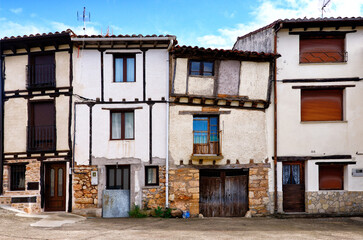 architecture of old town of  Covarrubias,  Ruta del Cid, Burgos province, Castilla-León, Castile and León, Spain, Europe