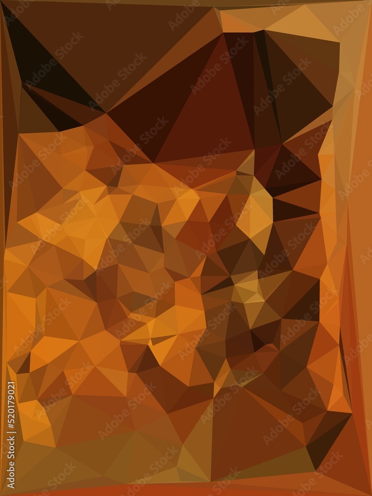Aufkleber cubist mosaic with many triangular shaped tiles