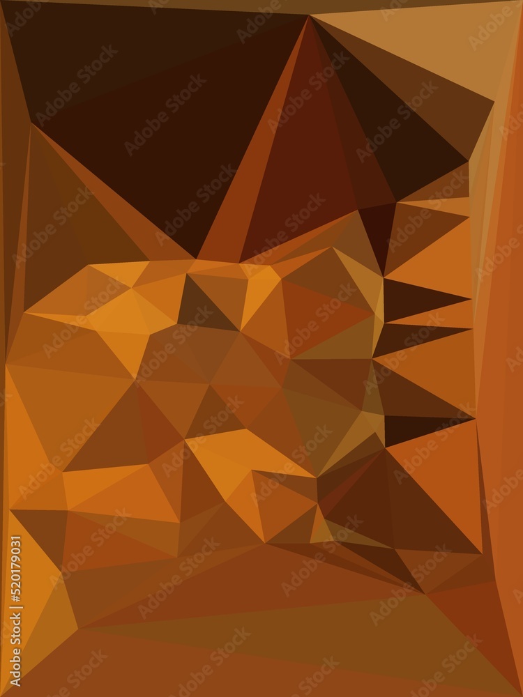 Aufkleber cubist mosaic with many triangular shaped tiles