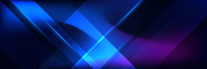 Obraz premium Wide Abstract modern futuristic, technology background. Hi tech digital communication. Circuit board technology background. Electronic motherboard. blue technology digital banner design