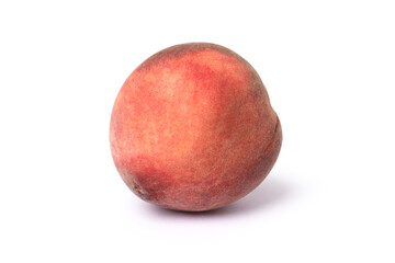 Peach fruit isolated on white background with clipping path.