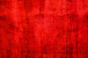 Abstract cracked red wall for background. Spooky and Creepy wall texture Background. Horror concept