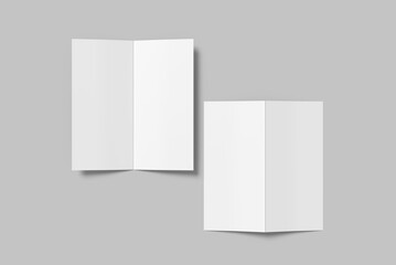 DL Bifold Brochure Blank Mockup