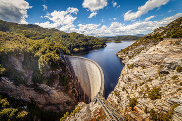 Obraz na płótnie Canvas Gordon Dam Tasmania