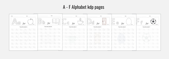 kids english Letter Writing Guide. Letters and alphabet tracing practice © Nayem