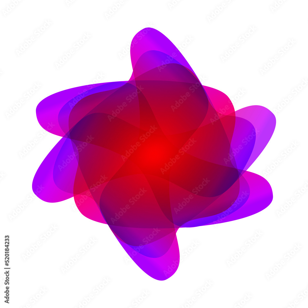 Fototapete abstract fluid symbol. blur gradient colors logo with soft transition effect. modern futuristic colo