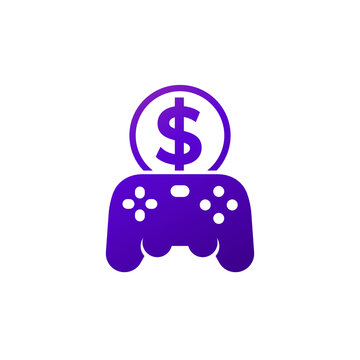 play to earn icon with a gamepad