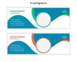 Email signature template cover banner