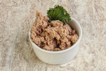Liver pate in the bowl