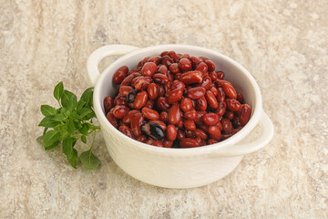 Red kidney bean in the bowl