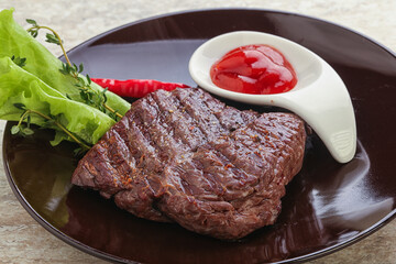 Grilled machete skirt beef steak