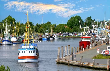 Deurstickers Hafen Büsum Nordsee © Comofoto
