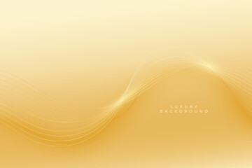 beautiful golden lines wave luxury background