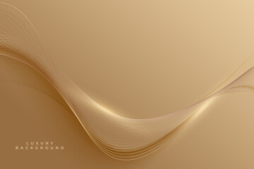 premium golden lines luxury background