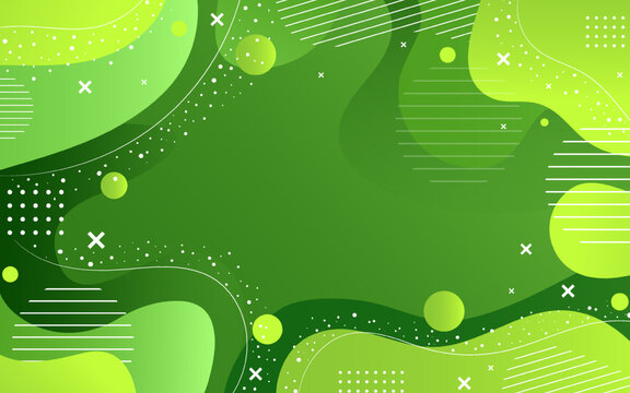 Green Fluid Abstract Background Gradient