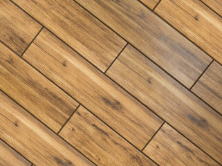 brown tile with wood texture. wooden texture may used as background, 